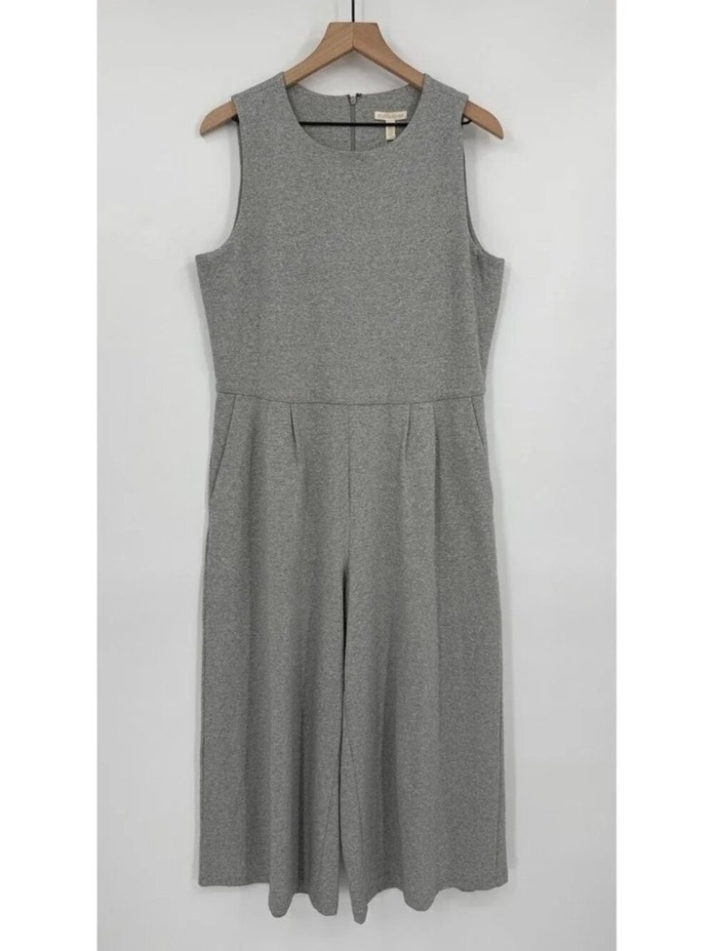NWT Eileen Fisher Organic Cotton Jumpsuit Moon Gray XL